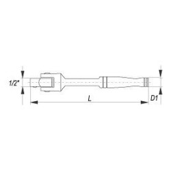 Ráčna 1/2" otočná 457 mm YATO YT-1242
