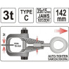 Svěrka karosářská samosvorná k tahání typ C, 3t 142mm YATO YT-2543
