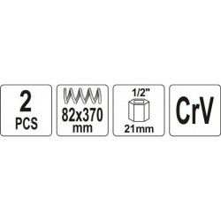 Stahovák pružin tlumičů automobilů 82x370mm YATO YT-2544