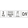 Stahovák pružin tlumičů automobilů 82x370mm YATO YT-2544