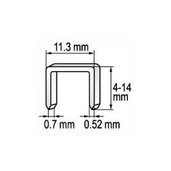 Spona do sešívačky 8 x 11,2 mm 1000 ks YATO YT-7052