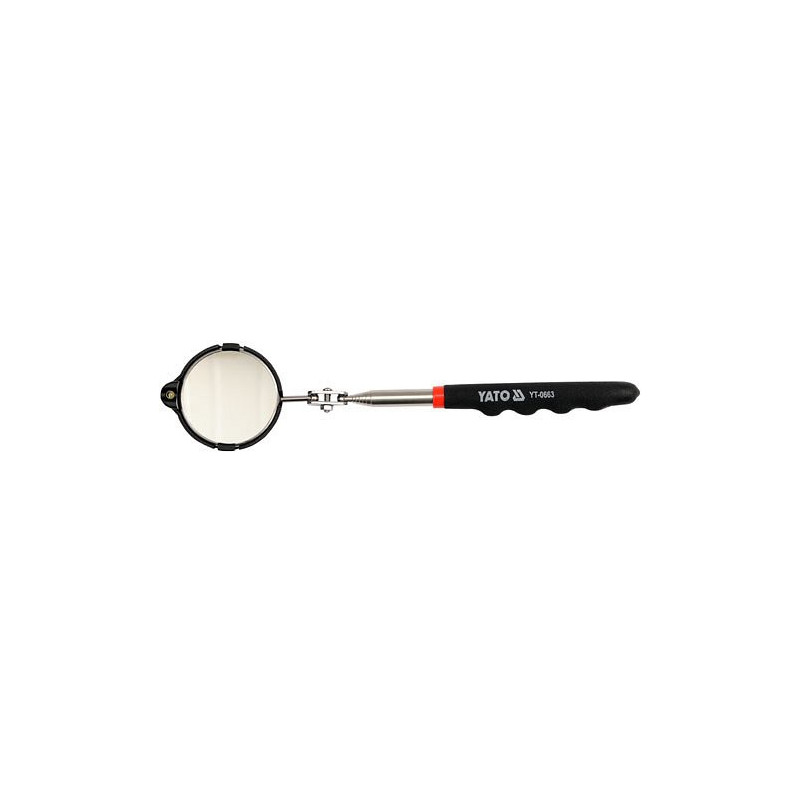 Zrcátko kontrolní teleskopické s LED osvětlením 265-920mm YATO YT-0663