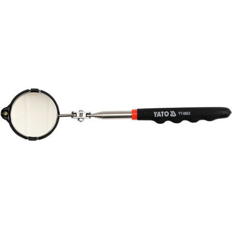 Zrcátko kontrolní teleskopické s LED osvětlením 265-920mm YATO YT-0663