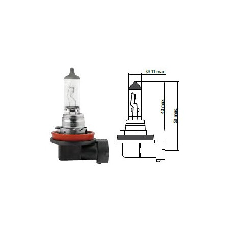 Autožárovka H8 12V 35W PGJ19-1 TESLA B10801