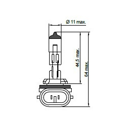Autožárovka H27W/2 12V 27W PGJ13 TESLA B12721