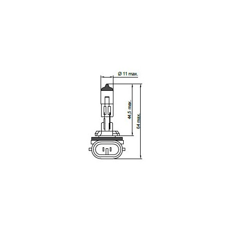 Autožárovka H27W/2 12V 27W PGJ13 TESLA B12721