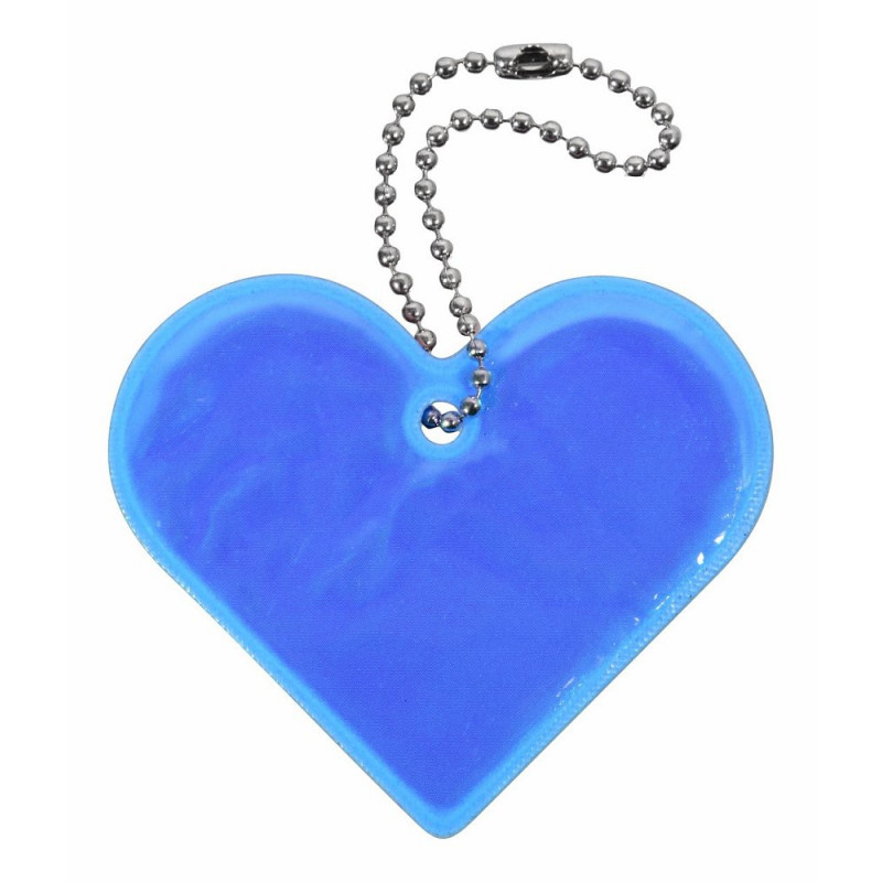 Přívěšek reflexní SRDCE - modrý Compass 01721
