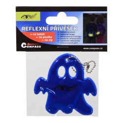Přívěšek reflexní GHOST - modrý Compass 01729