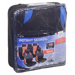 Potahy sedadel sada 9ks SPORT modré AIRBAG Compass 31675
