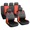 Potahy sedadel sada 9ks SPORT červené AIRBAG Compass 31676