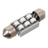 Žárovka 6 SMD LED 12V suf. SV8.5 38mm s rezistorem CAN-BUS modrá Compass 33816