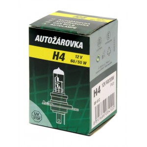 Žárovka 12V H4 60/55W P43t box GREEN