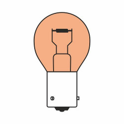 Žárovka Compass PY21W BaU15s 12V 21W oranžová
