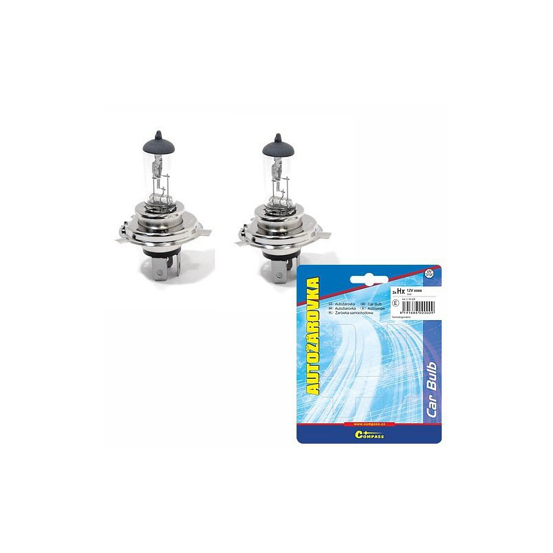 Žárovka 12V H4 100/90W P43t 2ks Compass 08615
