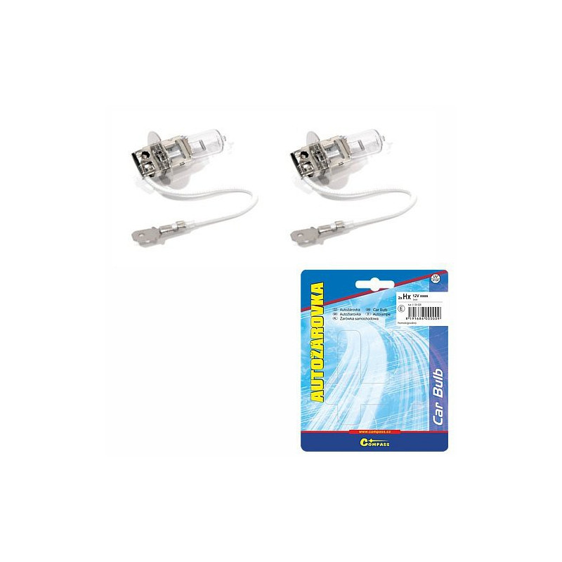 Žárovka 12V H3 100W Pk22s 2ks Compass 08617