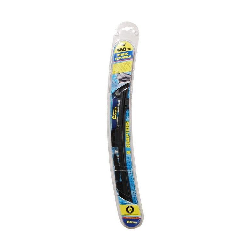 Stěrač FLAT MULTI 450mm - 8 adaptérů