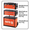 Vozík na nářadí 3 sekce, 2 zásuvky, YATO YT-09101