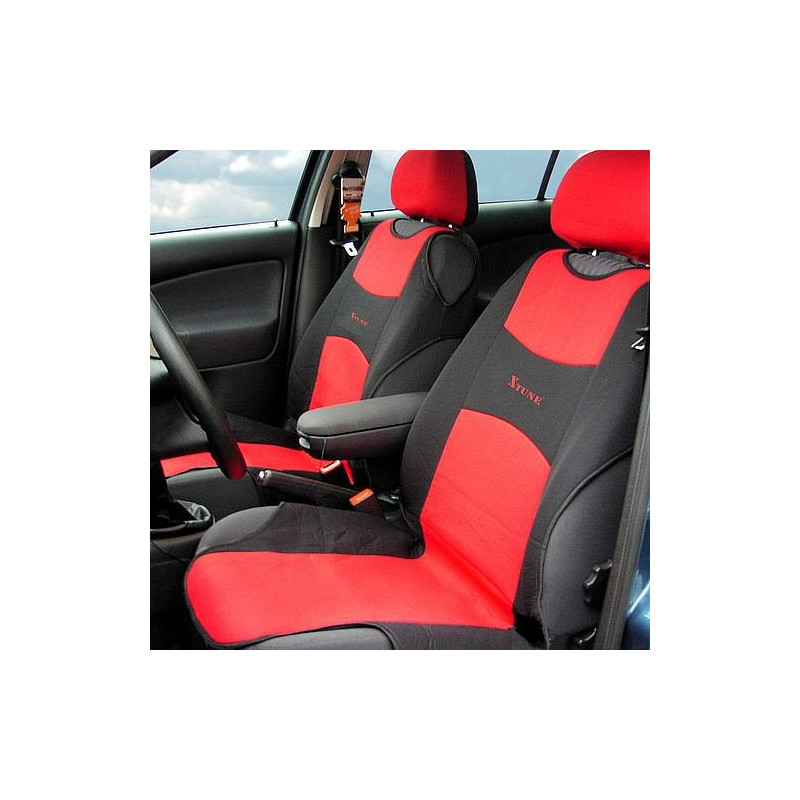 Potah sedadla TRIKO přední 2ks červený