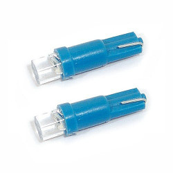 Žárovka 1LED 12V T5 modrá 2ks Compass 33701