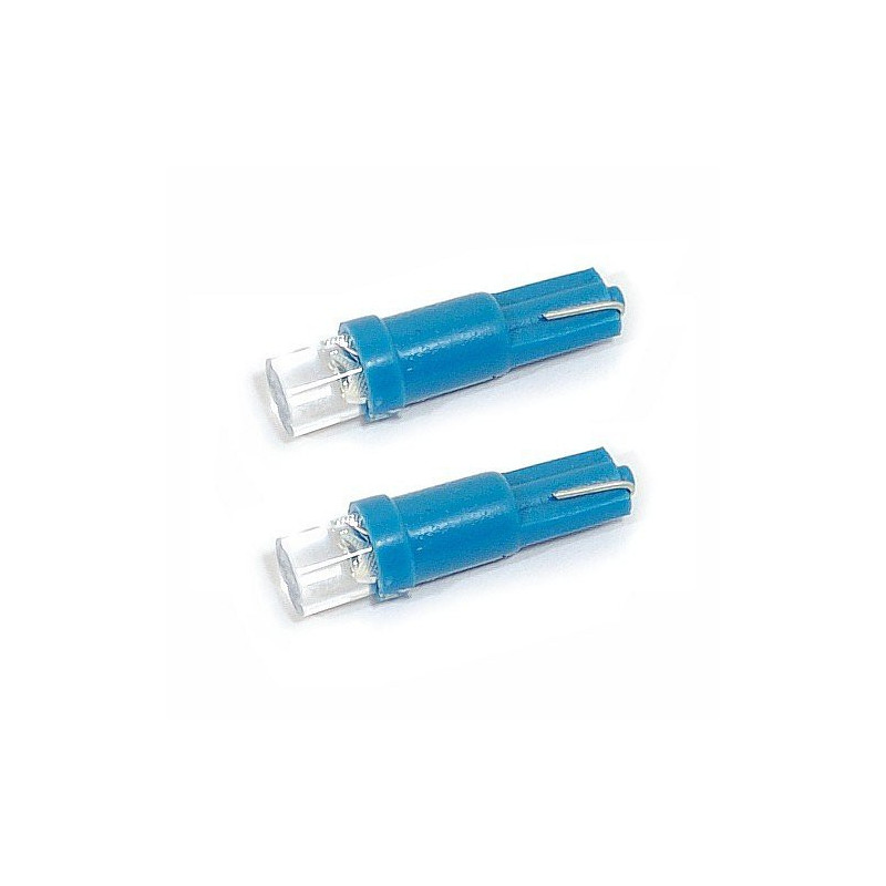 Žárovka 1LED 12V T5 modrá 2ks Compass 33701