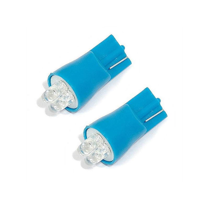 Žárovka 4LED 12V T10 modrá 2ks Compass 33712