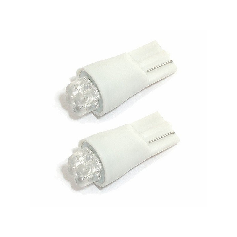 Žárovka 4LED 12V T10 bílá 2ks Compass 33714