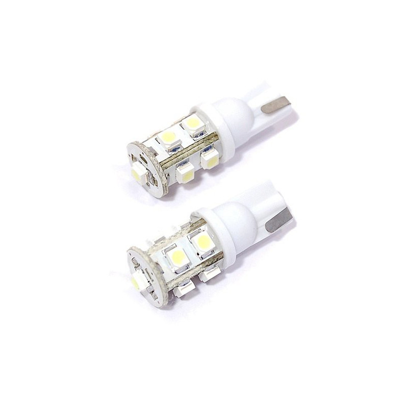 Žárovka 9 SUPER LED 12V T10 bílá 2ks Compass 33719