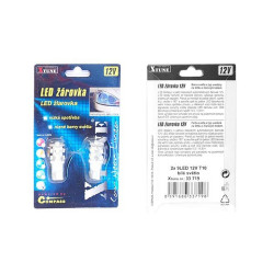 Žárovka 9 SUPER LED 12V T10 bílá 2ks Compass 33719