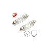 Žárovka 4LED 12V suf.11X39 SV8.5 červená 2ks Compass 33722