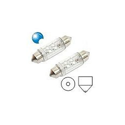 Žárovka 4LED 12V suf.11X39 SV8.5 modrá 2ks Compass 33723