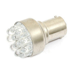Žárovka 12LED 12V Ba15s oranžová