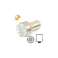 Žárovka 12LED 12V Ba15s oranžová