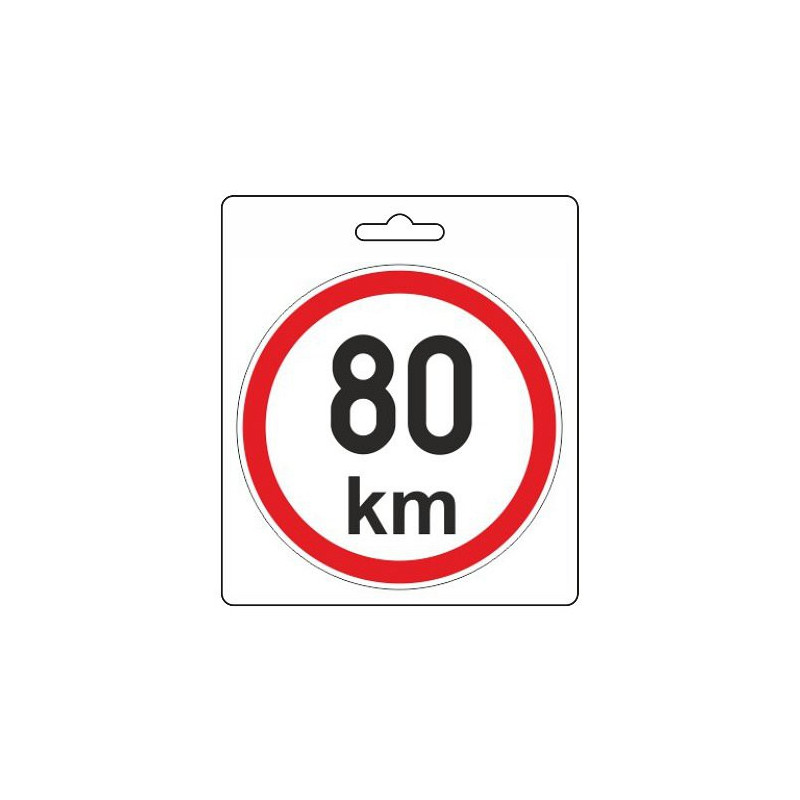 Samolepka omezená rychlost 80km/h (110 mm)