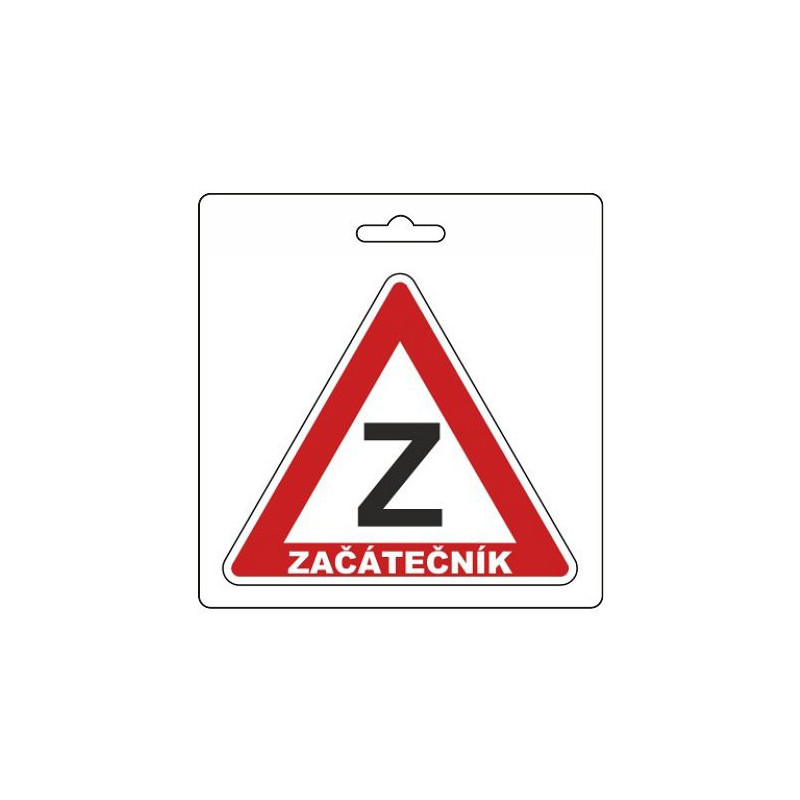 Samolepka ZAČÁTEČNÍK (105 x 120 mm)