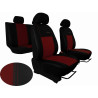 Autopotahy Škoda Octavia I, kožené EXCLUSIVE vínové,dělené sed.a opěr. se zadní lok.op.