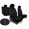 Autopotahy Volkswagen VW T5, 3 místa, EXCLUSIVE kožené s alcantarou, černé