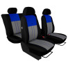 Autopotahy NISSAN QASHQAI I, od r. 2006-2010, 5 míst, DUO TUNING modrošedé