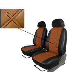 Autopotahy NISSAN QASHQAI I, od r. 2006-2010, 5 míst, EMBOSSY hnědé