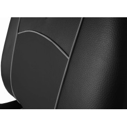 Autopotahy NISSAN QASHQAI I, od r. 2006-2010, 5 míst, kožené TUNING černé
