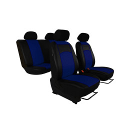 Autopotahy NISSAN QASHQAI I, od r. 2006-2010, 5 míst, kožené TUNING modré