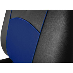 Autopotahy NISSAN QASHQAI I, od r. 2006-2010, 5 míst, kožené TUNING modré