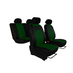 Autopotahy NISSAN QASHQAI I, od r. 2006-2010, 5 míst, kožené TUNING zelené