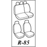 Autopotah Automega Seat Leon I 5 dveř 1999-2005 Dynamic žakar tmavý