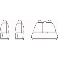 Autopotahy DACIA DUSTER II, od r. 2014, AUTHENTIC DOBLO, matrix šedý