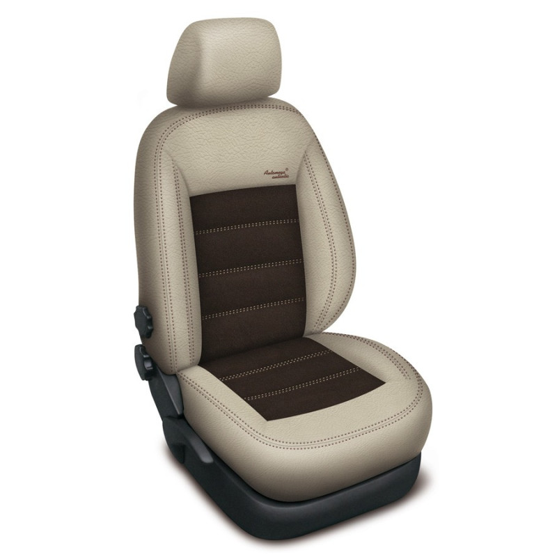 Autopotahy kožené BMW X5 I, od r. 2000-2006, AUTHENTIC VELVET béžovohnědé