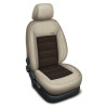 Autopotahy kožené BMW X5 I, od r. 2000-2006, AUTHENTIC VELVET béžovohnědé