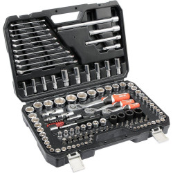 Gola sada 1/2", 3/8", 1/4" + příslušenství 120 ks YATO YT-38801