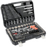 Gola sada 1/2", 3/8", 1/4" + příslušenství 120 ks YATO YT-38801