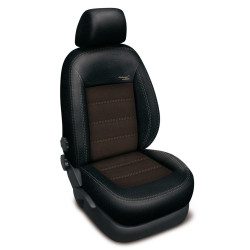 Autopotahy Ford Mondeo IV, se zadní loketní opěrkou, od 2007,AUTHENTIC VELVET, černohnědé