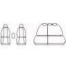 Autopotahy Volkswagen CADDY IV, 5 míst, od r. 2015, AUTHENTIC PREMIUM, žakar audi